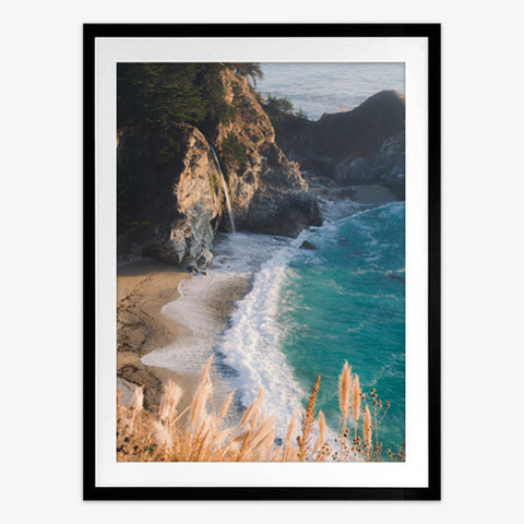 Coastal Cliffs Framed Art Print