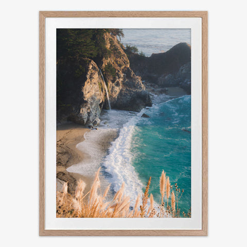 Coastal Cliffs Framed Art Print