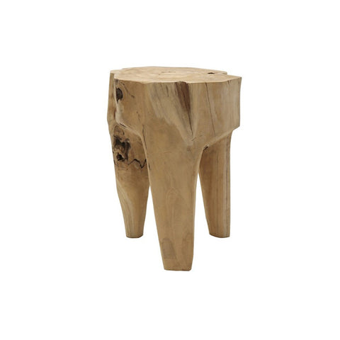 Crusoe Teak Tooth Side Table