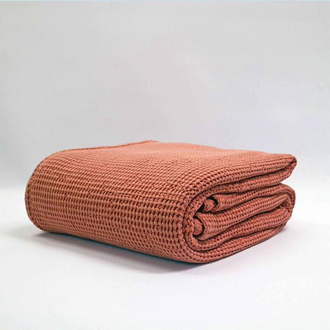 Bliss Waffle Throw | Caramel