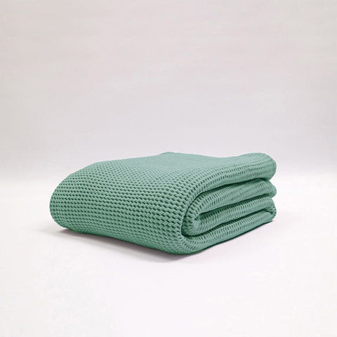 Bliss Waffle Throw | Teal