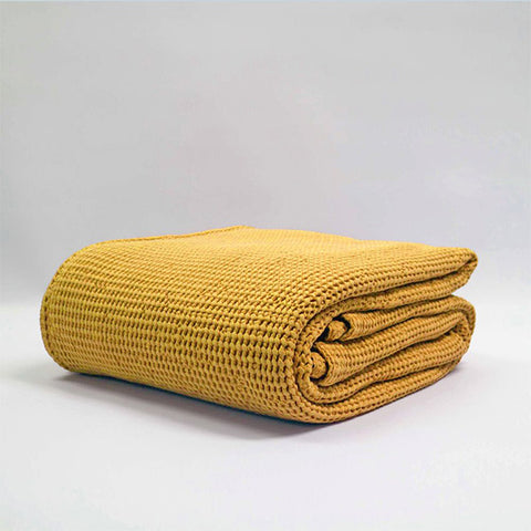 Bliss Waffle Throw | Turmeric