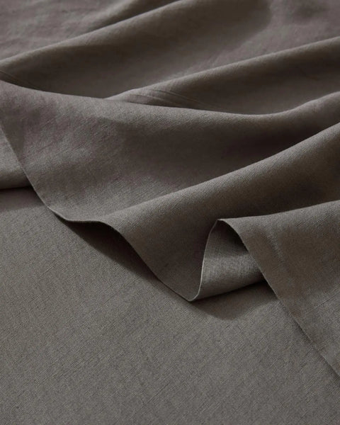 Weave Home | Ravello Sheet | Flat | Charcoal