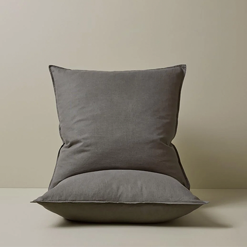 Weave Home | Ravello Pillowcase | Euro | Charcoal