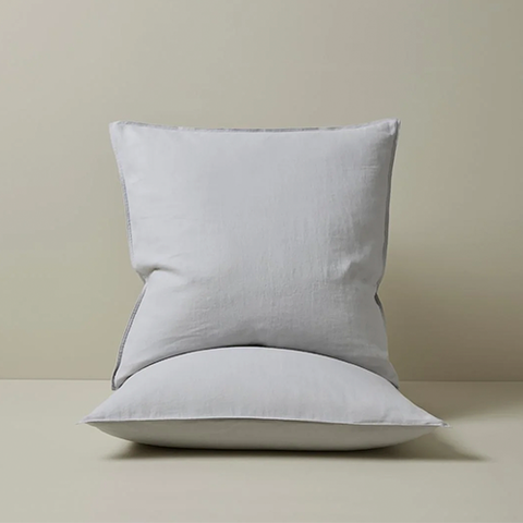 Weave Home | Ravello Pillowcase | Euro | Silver