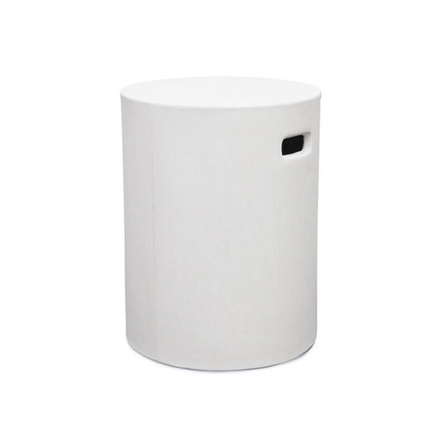 White Concrete Pipe Side Table/Stool