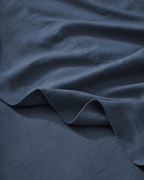 Weave Home | Ravello Sheet | Flat | Denim