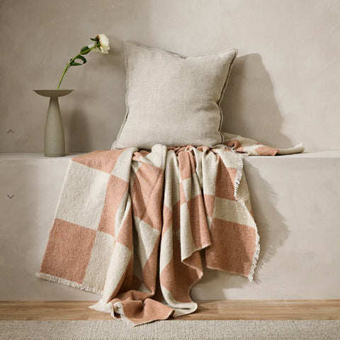 Winton Throw | Coral