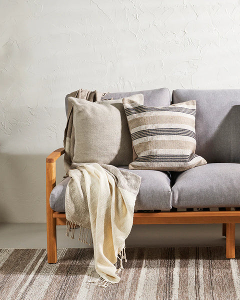 Lansdowne Beige Cushion | Stripe