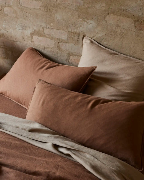 Weave Home | Ravello Pillowcase | King | Biscuit