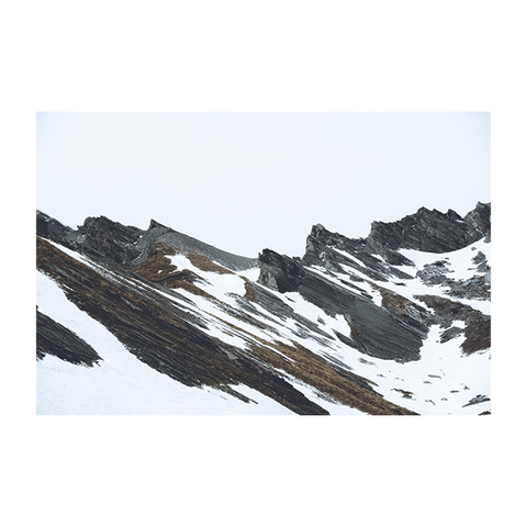 Snowy Mountain Framed Art Print