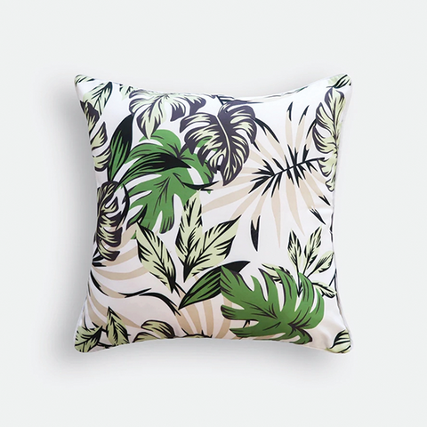 Tropical Monstera Cushion | Green