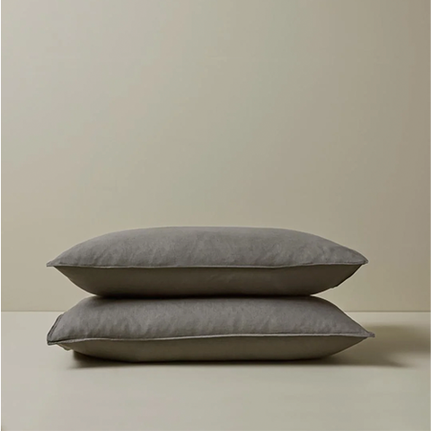 Weave Home | Ravello Pillowcase | King | Charcoal